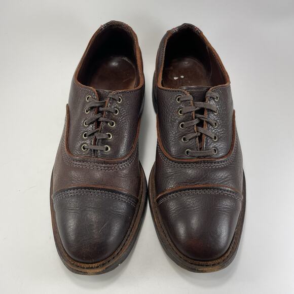Allen Edmonds Overlord Cap Toe Oxford Dress Shoes Brown Leather Mens 7.5D USA main image 11